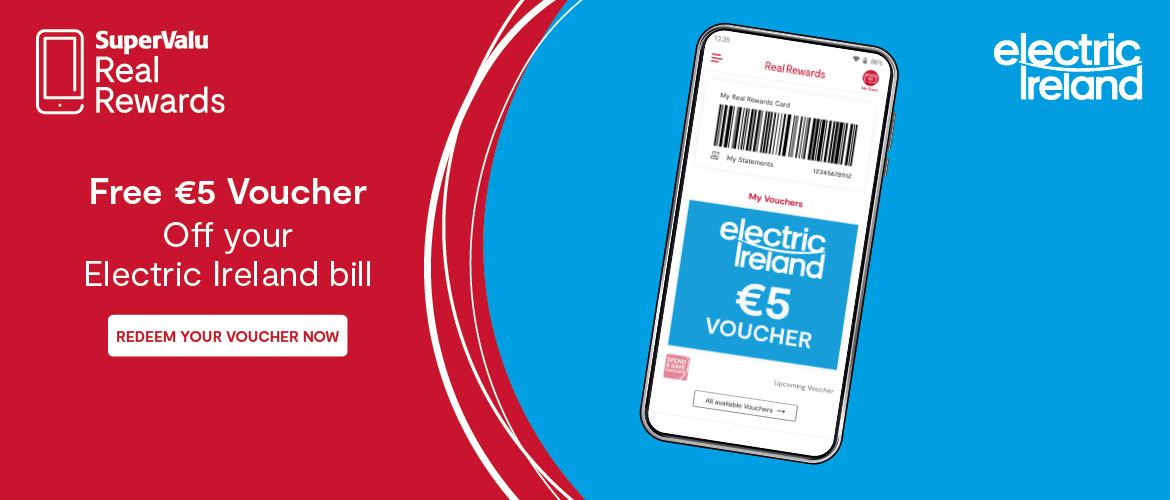 Redeem SuperValu Voucher Electric Ireland rewards